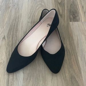 H&M Ballet Flats, Size 8.5, Black